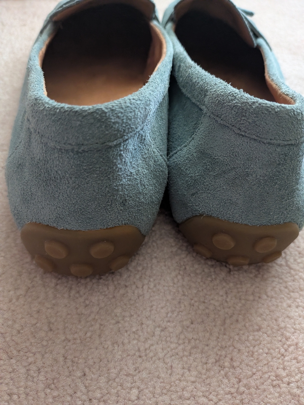 Women's Vionic Suede Loafers in Teal - Classic Slip-On Style - Picture 2 of 2